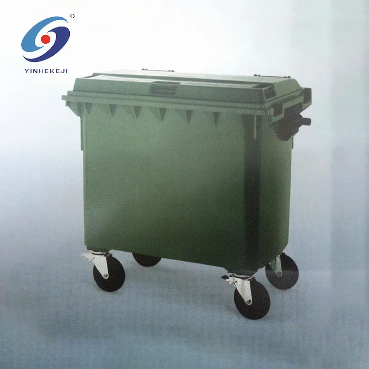 
660L Mobile Garbage Waste Bin Wheel Garbage Containers Bin 