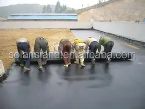 40mil/50mil/60mil/70mil/80mil/90mil/100mil/120mil HDPE Geomembrane for sewage plant, wastewater treatment plant