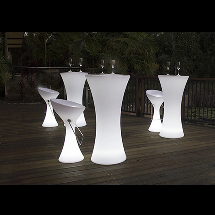 
Modern Bar Nightclub Furniture Lighted Up LED Bar Table Cocktail Table LED 