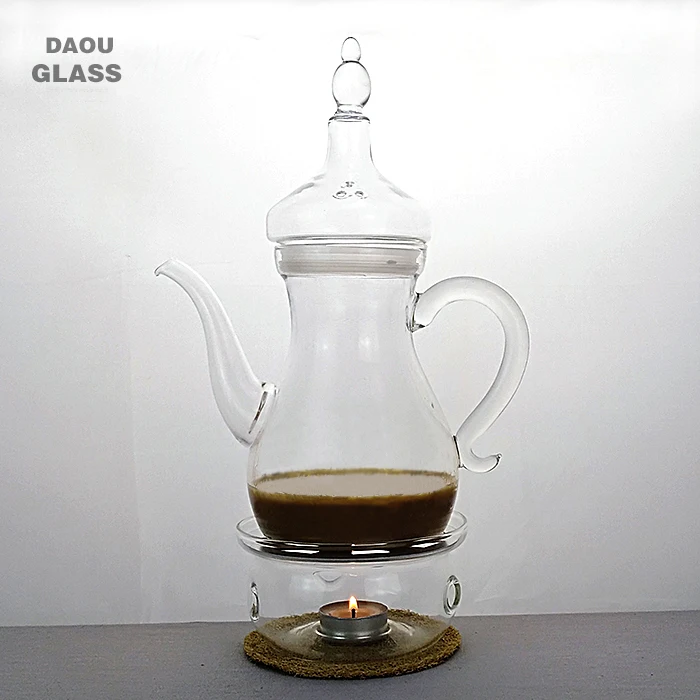 New style ! Handmade Heat Resist clear glass coffee sets,Multiple styles