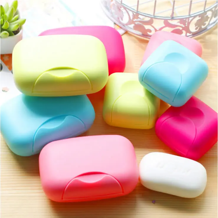 Hot Sale High Quality Colorful Plastic Soap Box Quality Travel Soap Dish from Factory for Bath & Toilet Supplies