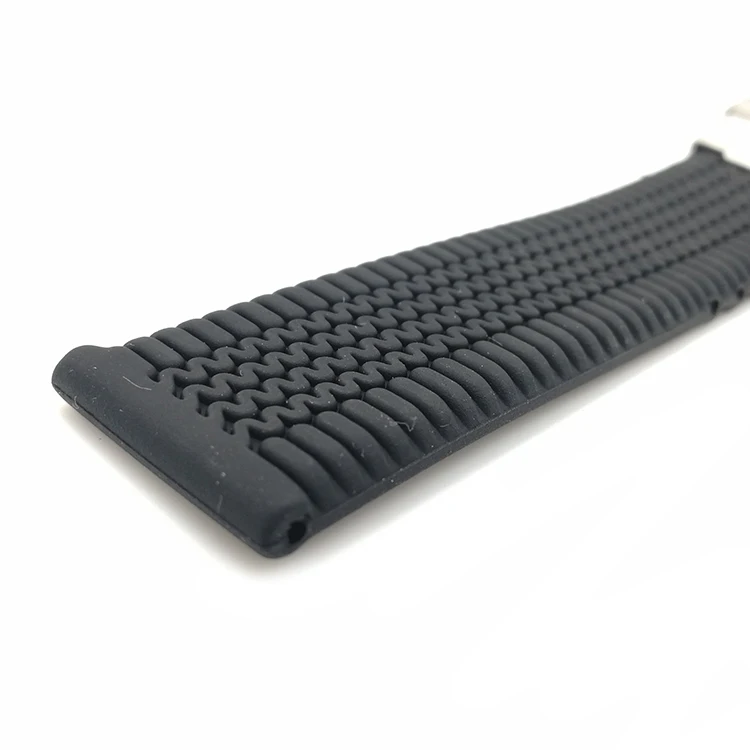 20mm 22mm 24mm multi colors blue orange tire pattern silicone rubber wrist watch bands watch strap