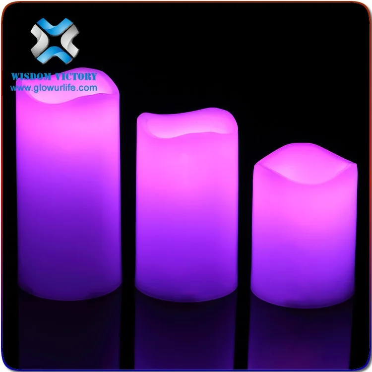  Самая популярная горячая Распродажа беспламенная Светодиодная свеча для вечеринки дня рождения или домашнего использования с цветом RGB и дешевой ценой выбор поставщика