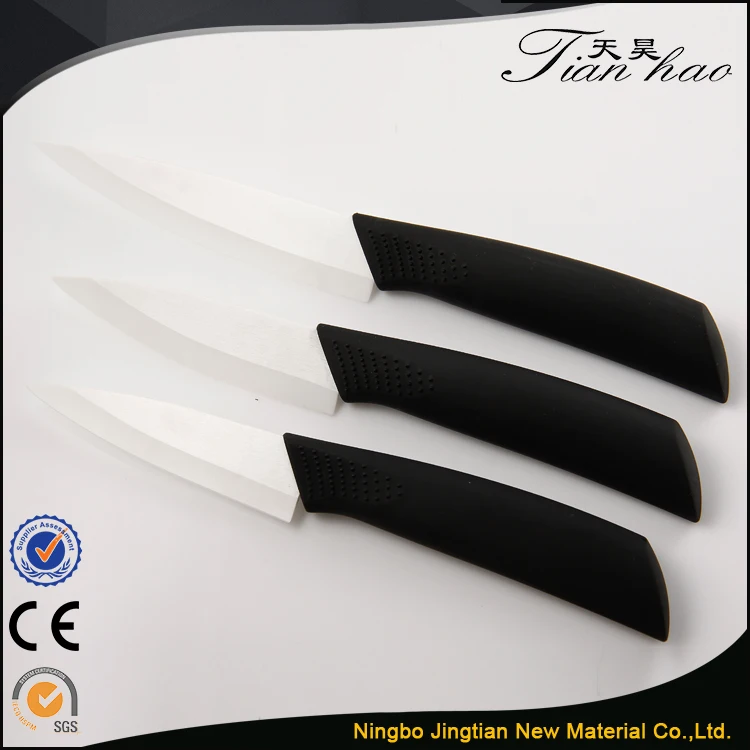 
6 Inch factory price high quality ABS handle kitchen paring ceramic knives 