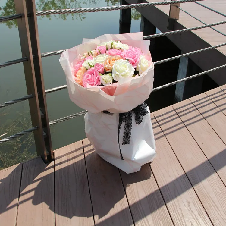 
 Shinewrap мраморность ткани подарочная бумага оберточная букет упаковки  