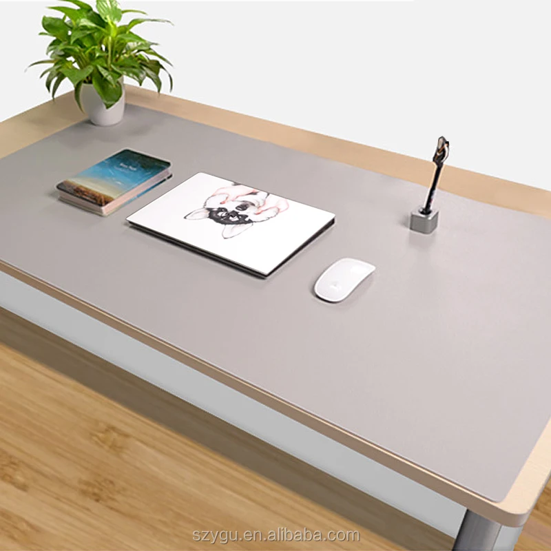 China Suppliers Luxury Large 120*60 cm PU Leather Desk Pad Writing mat Table Mat