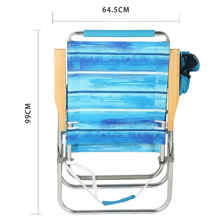 Высококачественные портативные легкие складные алюминиевые пляжные стулья оптом