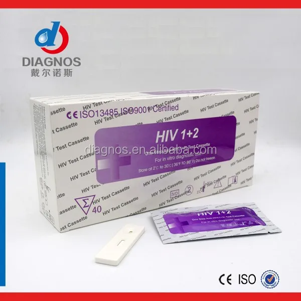
Medical Diagnostic HIV 1/2 Rapid Test Kit/One Step HIV Home Use Test 