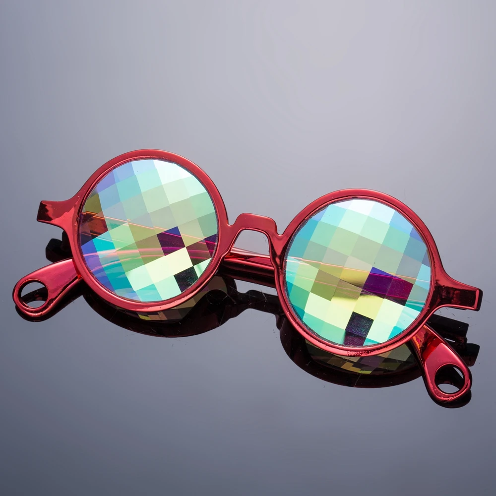 Top quality custom sunglasses 2018 fashionable crazy funny kaleidoscope glasses