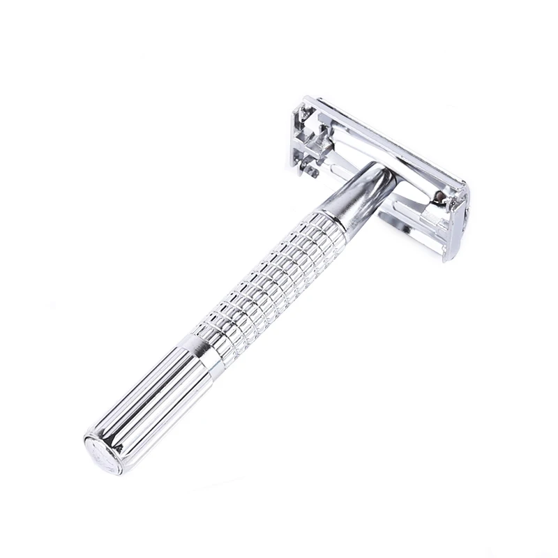 Twist to open butterfly style safety razor