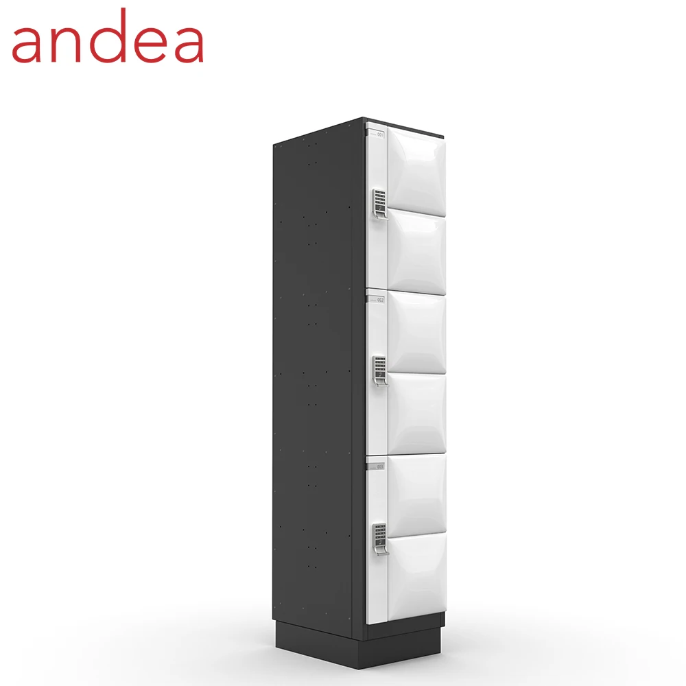 Andea brand triple tiers waterproof metal clothes cabinet cupboard with RFID lock