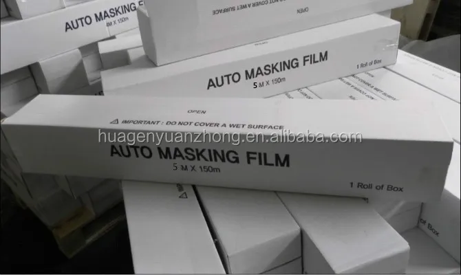 Masking Film 4M X 150M Clear Polythene Sheeting Car Plastic Cover Static Paint