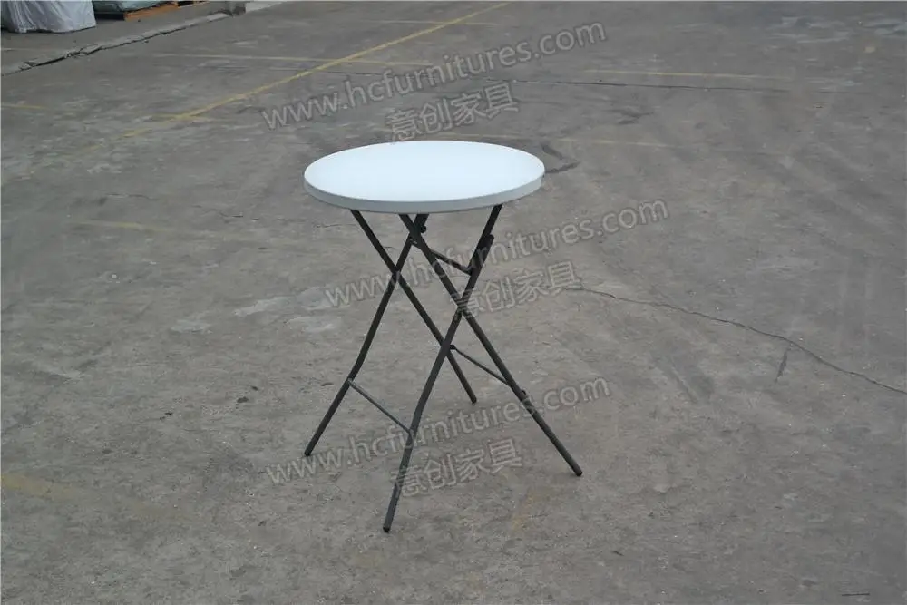 Plastic foldable high top cocktail tables