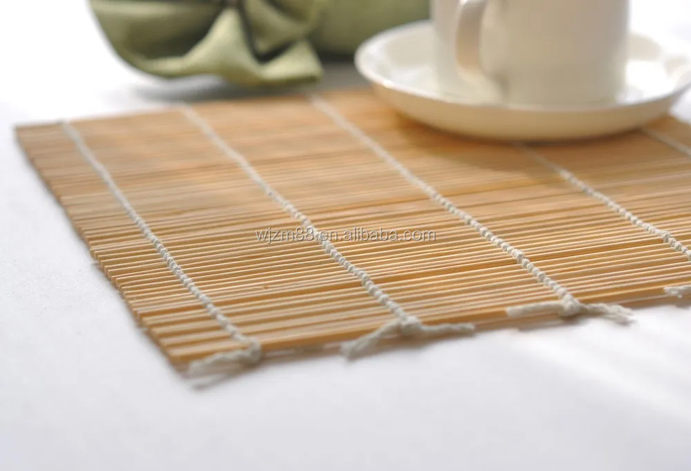 Natural bamboo sushi rolling mat 24x24cm