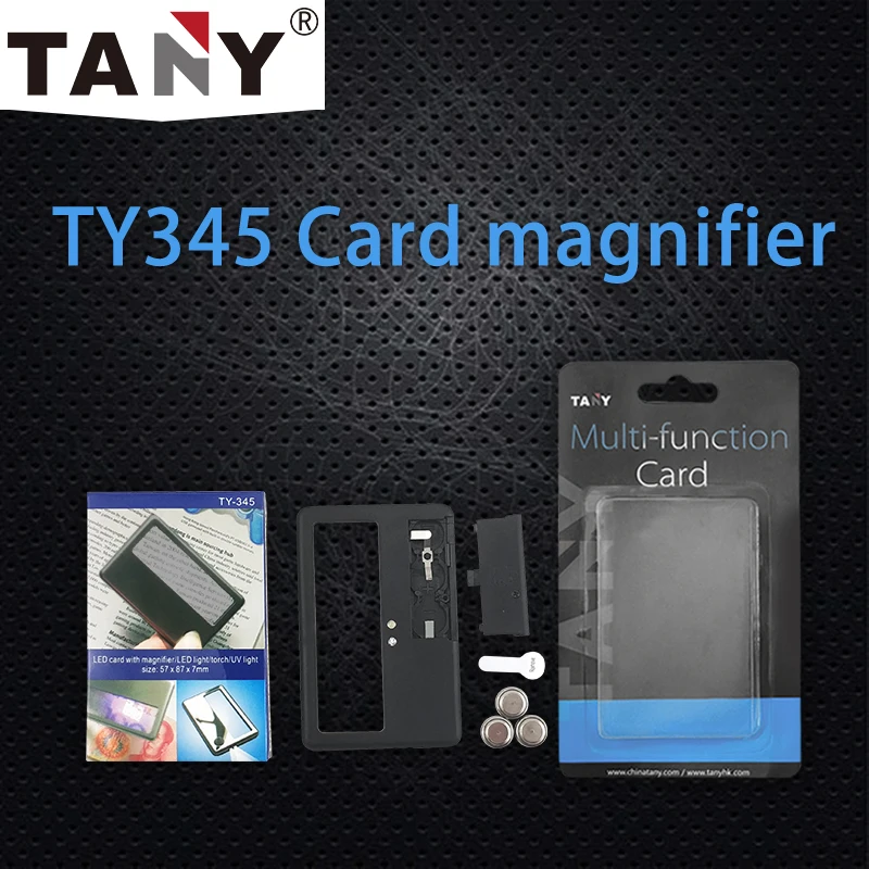 OEM/ODM Screen Card  Magnifier  Glasses with Led Lamp with UV Light Flashlight Magnifying