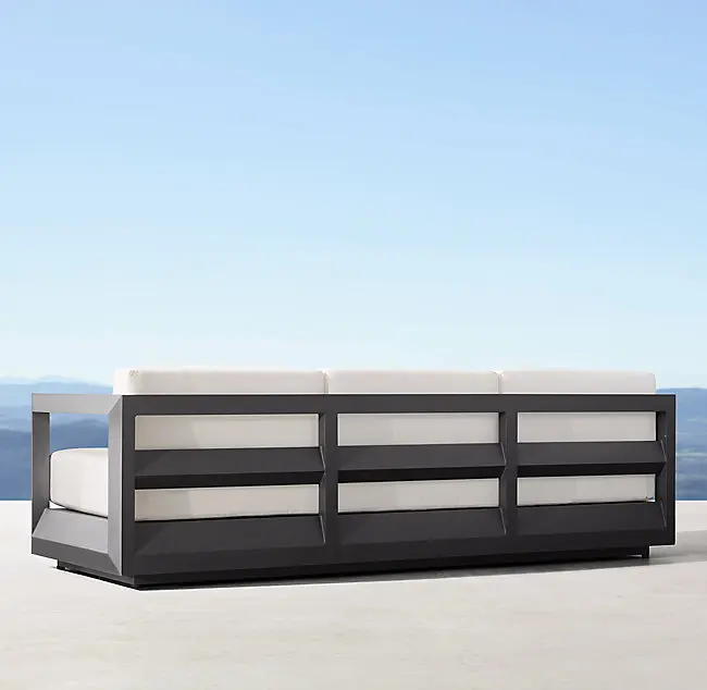 Nice outdoor furniture classical design aluminum furniture doule sofa