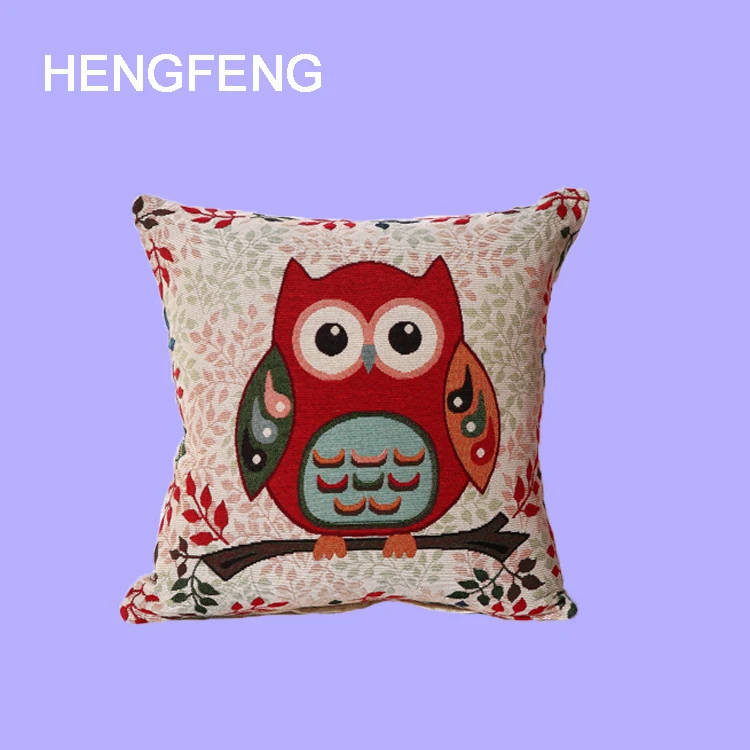 Wholesale Embroidery Designs Decorative Pillow Owl Sofa Cushions/Pillows