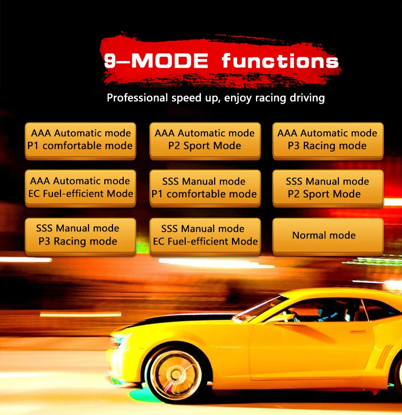 
9 Drives 5 Modes Car Electronic Throttle Controller Manufacturer 