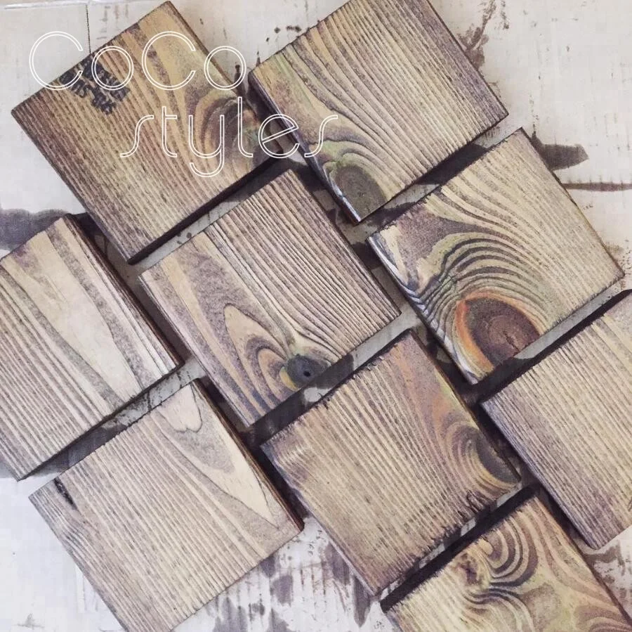 
Cocostyles personalized blank multifunctional country style wooden coaster for classical wedding party 