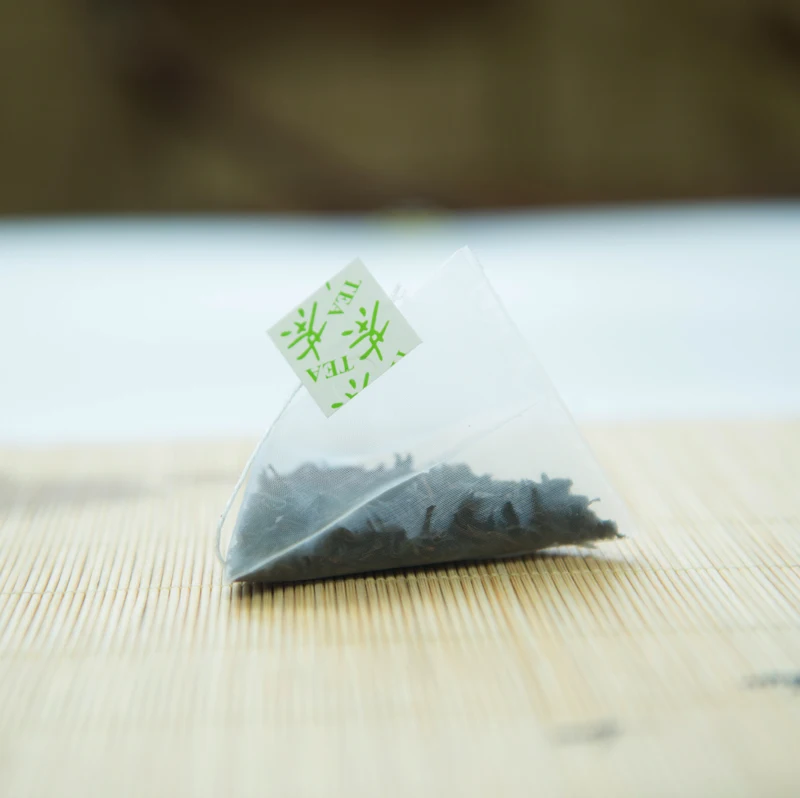 Nylon Empty Pyramid Tea Bag Custom Own Logo Seal Filter For Herb Tea