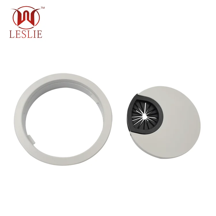 60MM Practical Hole Cover Office Grommet Square Plastic Desk Cable Grommet Working Table Cable Wire Grommet