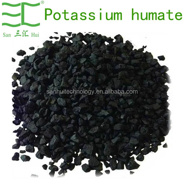 
factory Supplier K2O 100% water soluble Humic acid super potassium humate powder 