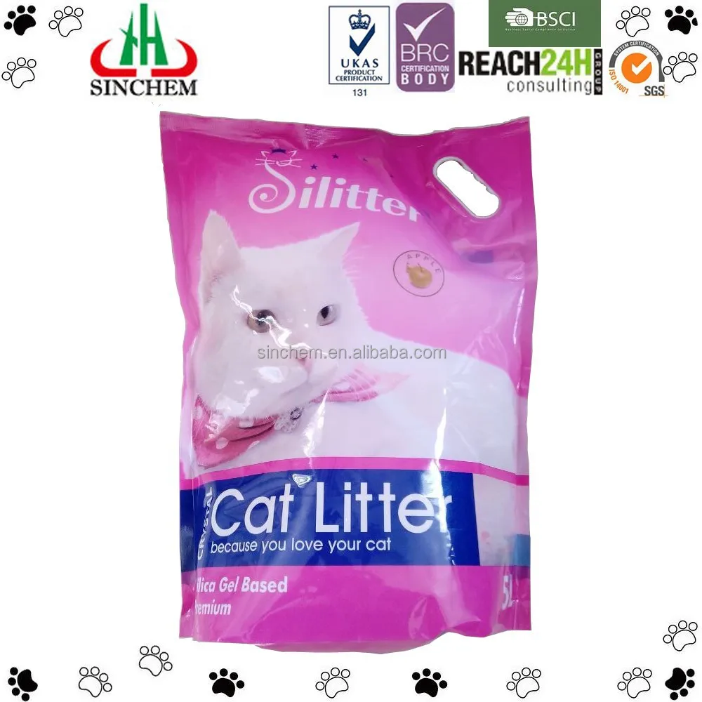 pet toilet product ordor control silica gel cat litter