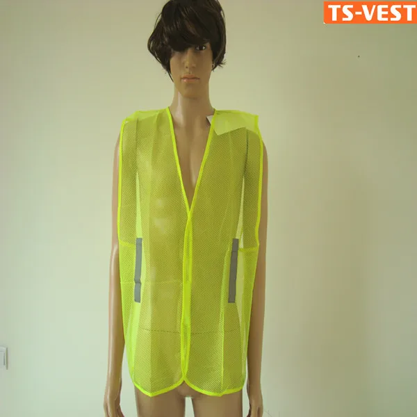 4 нормальной видимости светоотражающие ленты желтый световой сетки безопасности жилет