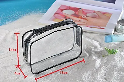 Clear vinyl pvc zipper bags with handles,round transparent toiletries bag bucket,travel toiletry transparent storage bag  eva