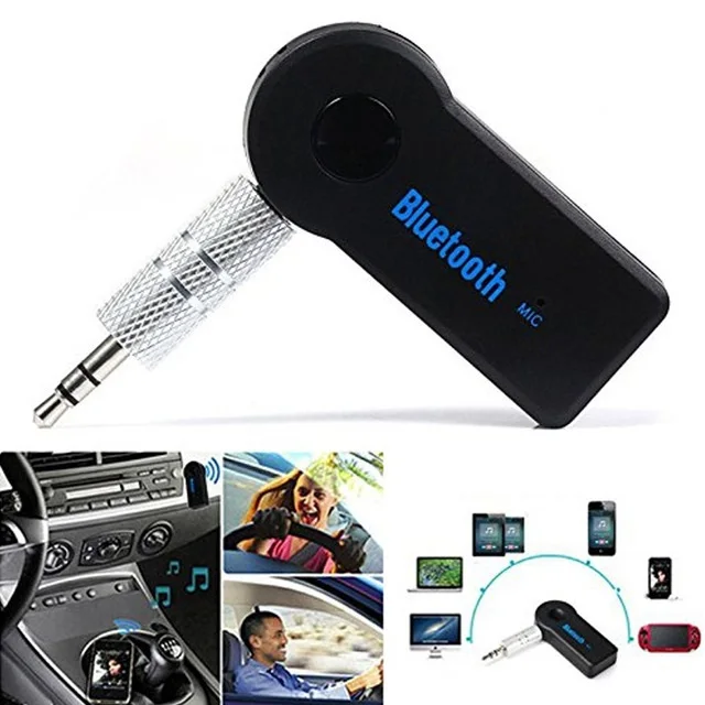 B2C ecommerce 2019 Best 3.5mm BT Music Receiver Car AUX USB Car Kit Receiver with Mic