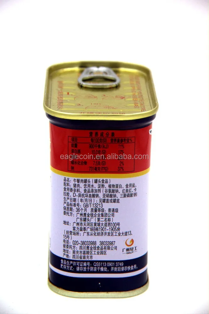 
Canned Pork Luncheon Meat Canned Food 198g Asian Wholesale Food 