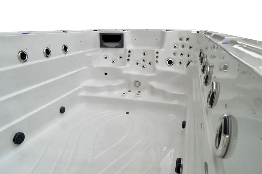 Luxury 32inch TV fiber swimming pool Hydro Spa Pools with Balboa