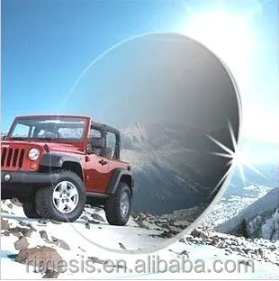 Mineral photochromic flat-top bifocal lenses