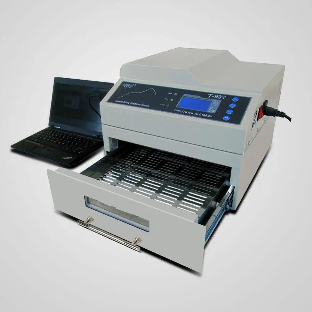 reflow welder machine Puhui T937 / T-937M SMT Desktop Automatic Reflow Soldering Oven