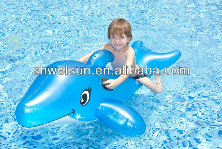 
Inflatable Dolphin Animal Kids Rider 