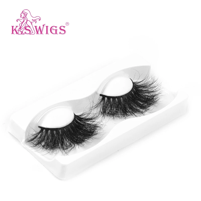 
K.S WIGS 5 Styles Top Quality Mink False Eyelashes Private Label Eyelashes Mink False 3D Mink False Eyelashes 