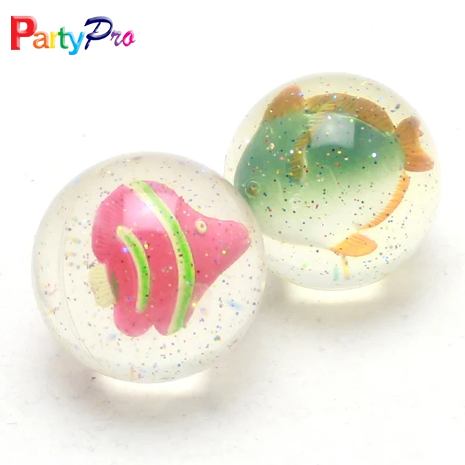 
3D animal clear rubber bouncy ball china factory direct sale 