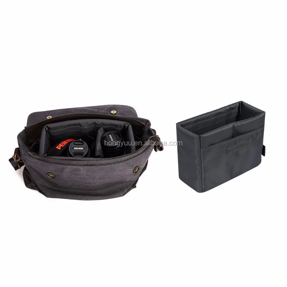 Waterproof Shockproof Foldable Padded DSLR SLR Camera Insert Bag Lens Case
