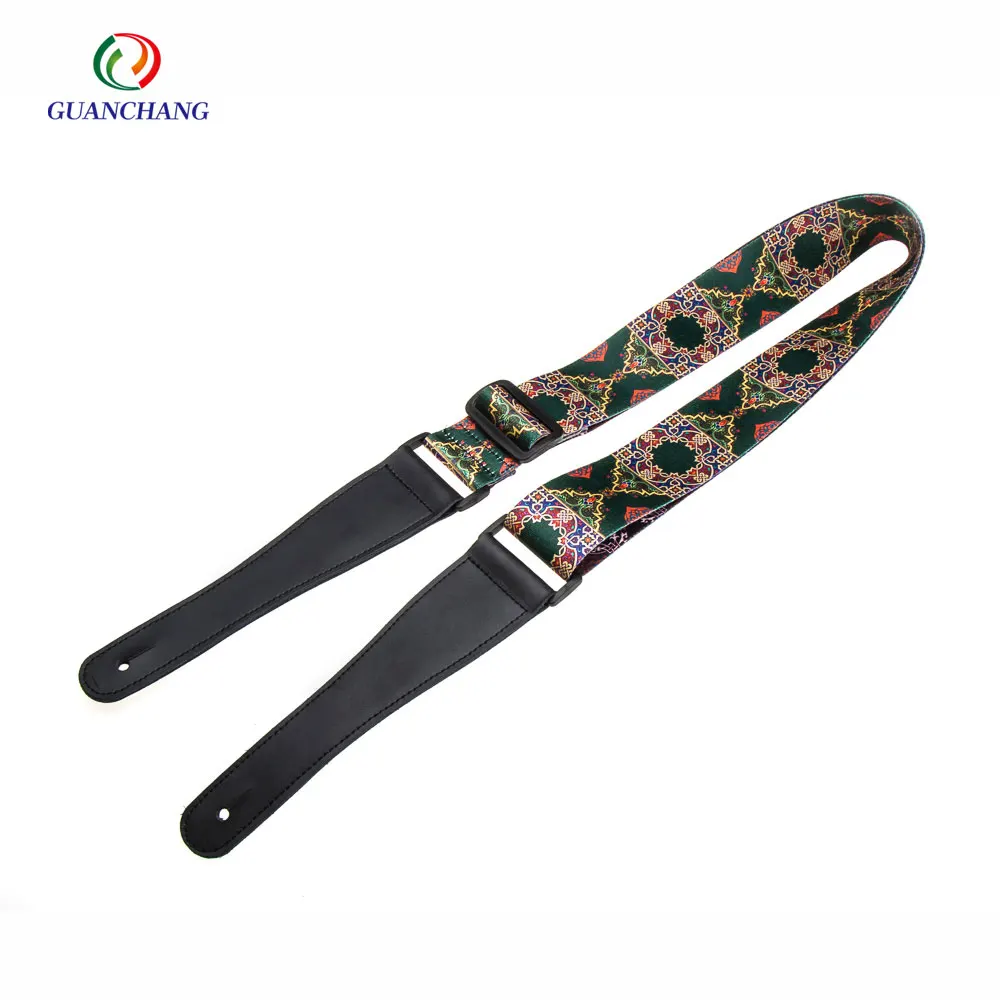  Оптовая продажа индивидуальный ремень из полиэстера для электрогитары гитары оптовая Высокое качество персональная нестандартная полиэстер гитарный