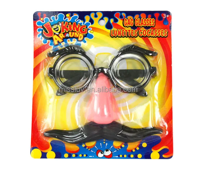Carnival party glasses with eyes funny plastic novelty glasses holder nose glasses with mustache
