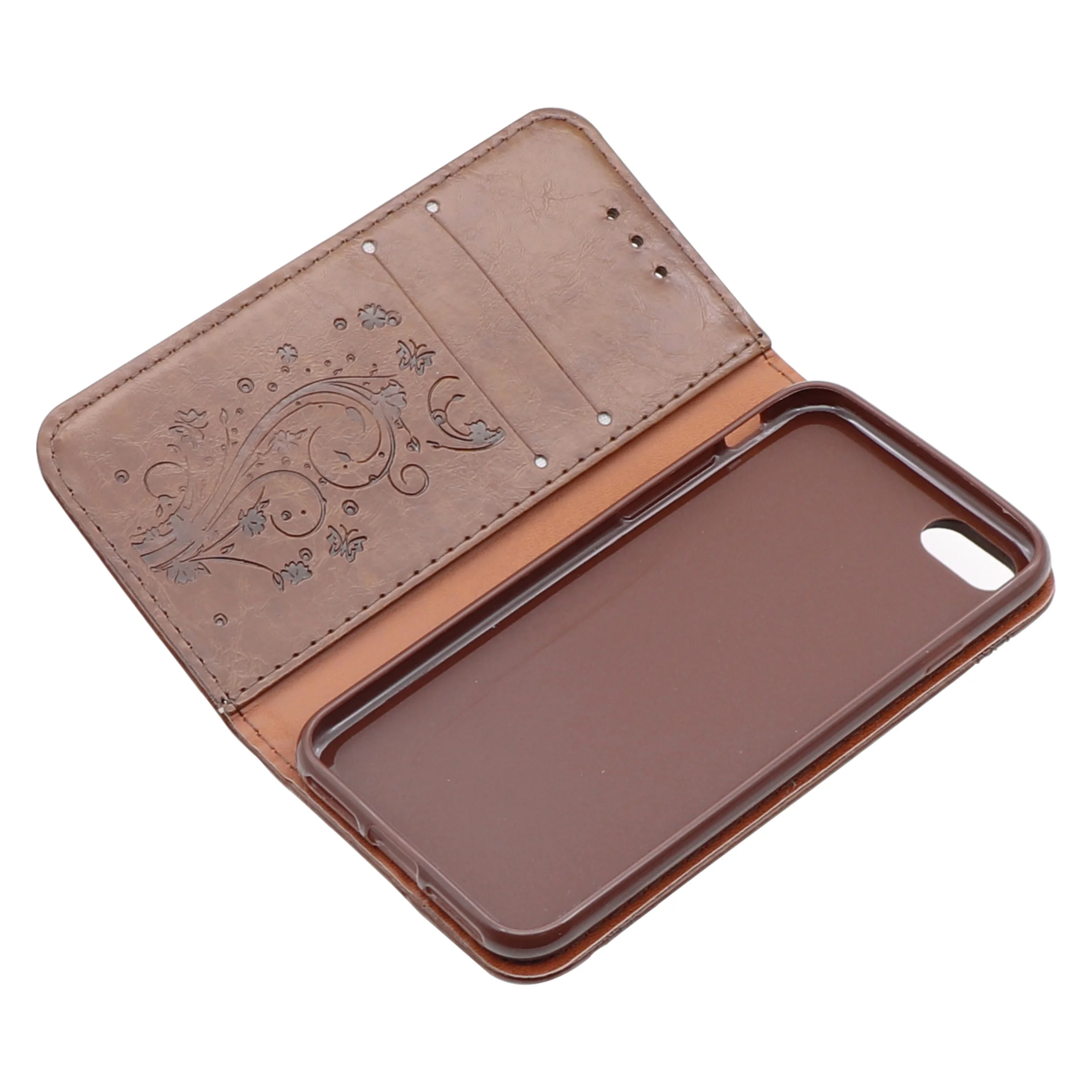 9 Color PU Flip Leather Magnetic Wallet Mobile Phone Case With Card Slot for iPhone 4/5/6/6 plus/7/7 plus/8/8 plus/X/Xs/XR/X Max