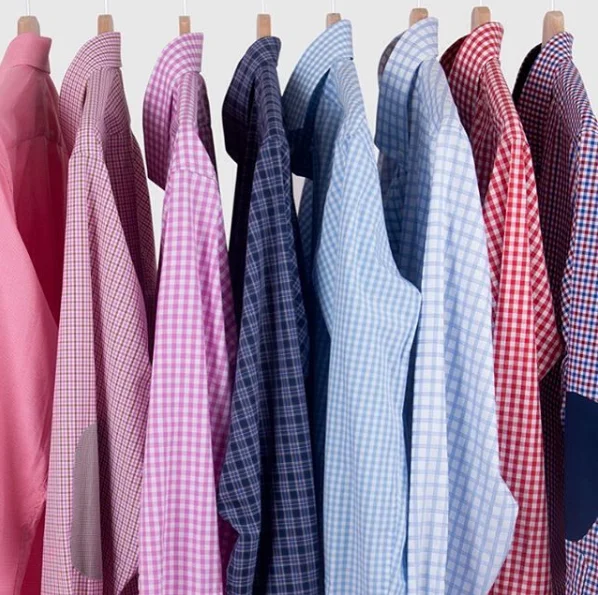 Мужская классическая рубашка из 100% хлопка с длинными рукавами