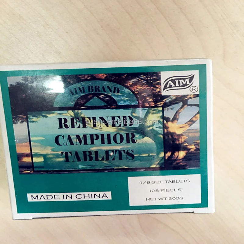 
China Low Price 96% 1/8 oz 300g 128 pieces AIM brand Refined Camphor Tablet 