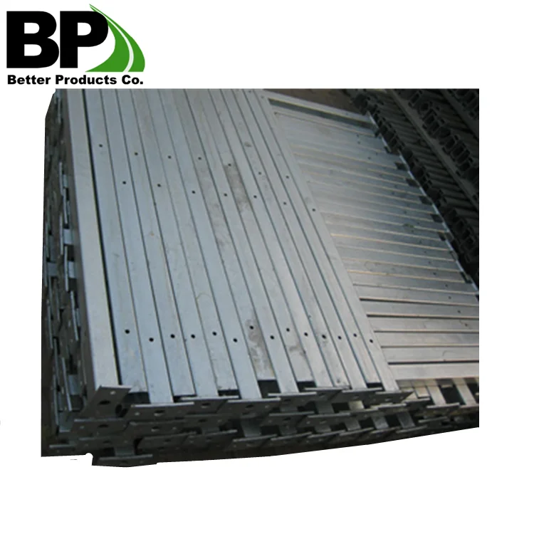 Hollow metal pole for fencing