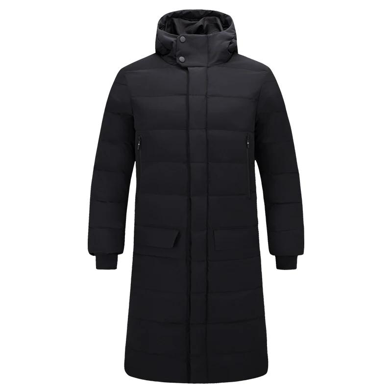 Заводская поставка, хлопковая модная камуфляжная мужская длинная куртка с капюшоном, длинный женский зимний пуховик