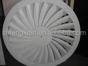 Air volume HVAC round swirl diffuser ventilation swirl air diffuser