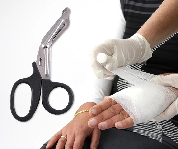Wholesale Stainless Steel Trauma Shears Lister Nurses Bandage Scissors With Plastic Handle