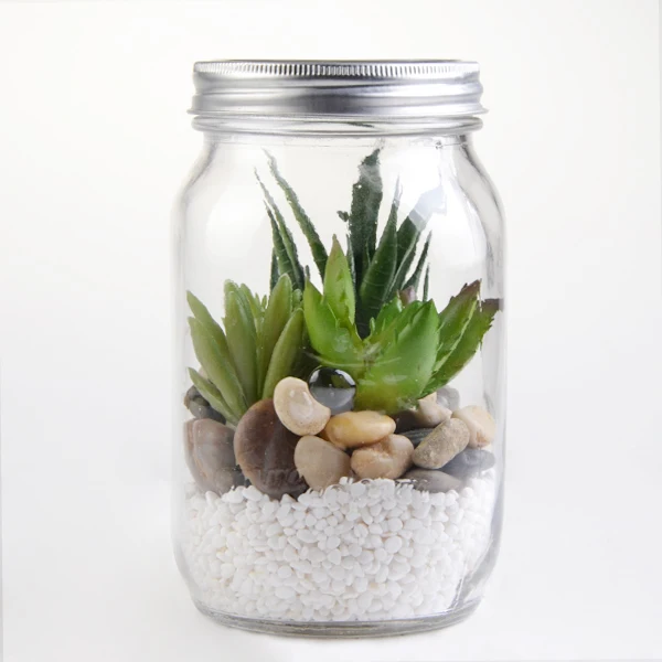 
wholesale mini glass plant terrarium mason jar glass vase 