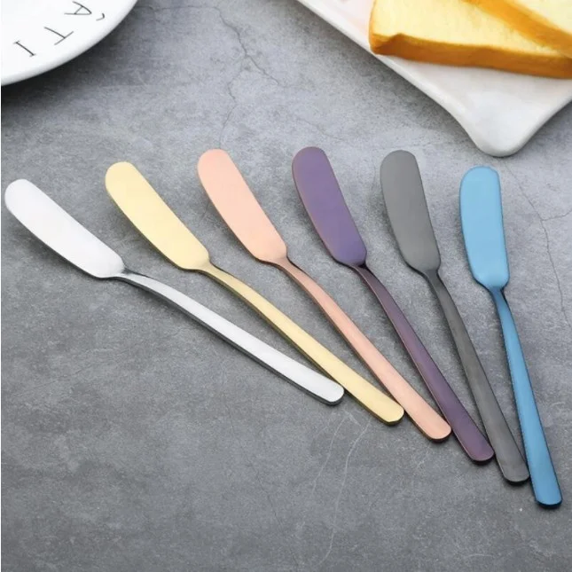 Multi-function 304 Stainless Steel Butter  Cake Knife,16.5cm 24g cheese Knife Western Cutlery Breakfast Knife