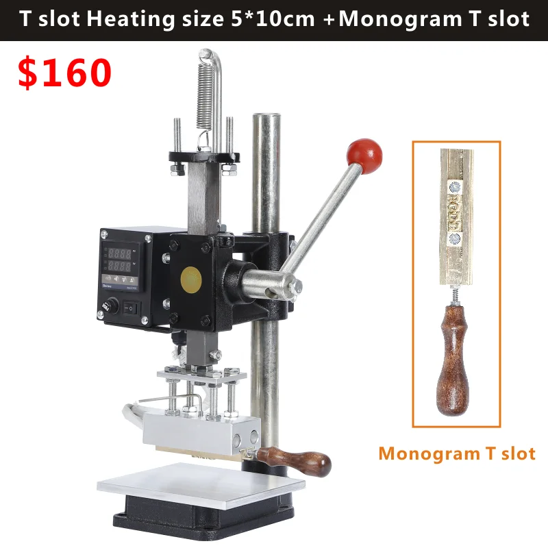 
300W Stainless Steel Manual Bronzing Tipper Stamper PVC Card Hot Foil Stamping Machine 